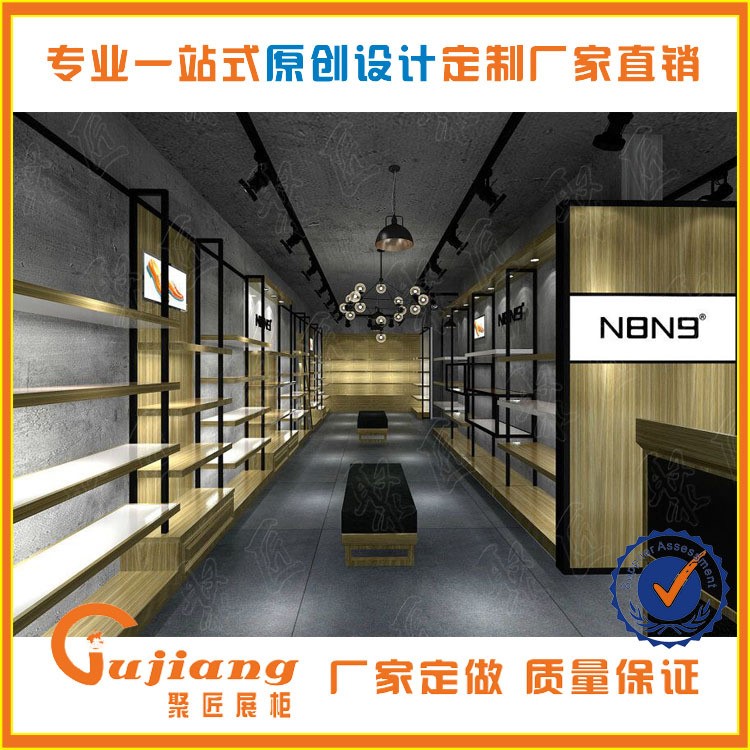 廠家直銷時(shí)尚女鞋展柜烤漆陳列架創(chuàng)意高柜中島流水臺(tái)鞋柜設(shè)計(jì)