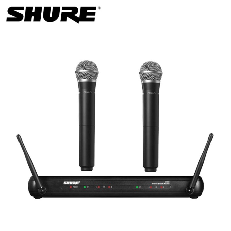 Shure/舒尔 SVX288/PG28一拖二无线话筒 舞台演出KTV麦克风