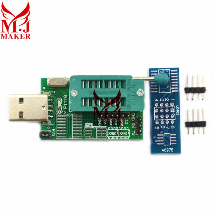 CH341A 24 25 USB編程器 燒錄器 中九刷機(jī) BIOS