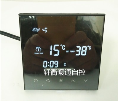 液晶溫控器溫控開關中央空調控制面板風機盤開關三速開關水地暖溫
