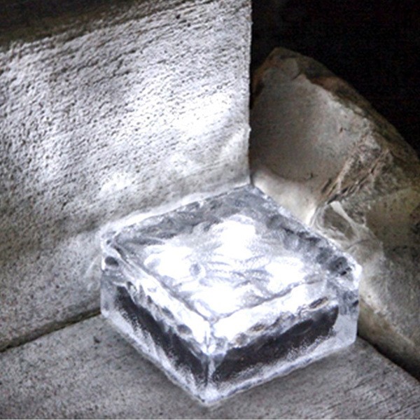 太陽能燈地埋燈太陽能水晶地磚 10x10x5cm
