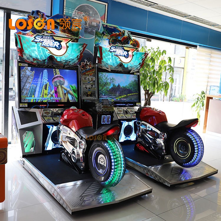 急速摩托雙人大型游戲機領(lǐng)宸模擬駕駛極速光輪賽車摩托車整車