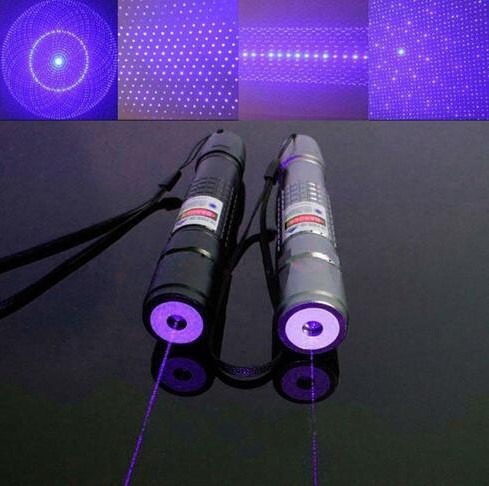 200mw激光手電藍紫光激光手電 綠色藍色激光筆 廠家直銷 三色外殼