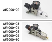 SMC型气源处理器过滤调压器AW2000-02二连件AC2010-02三联AC2000