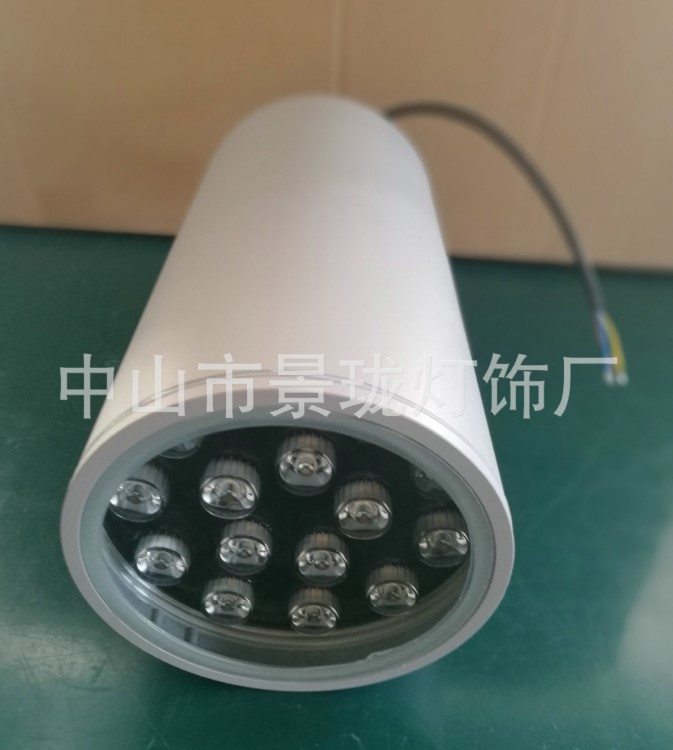 供应户外12/18W LED防水吸顶筒灯￠145*H280雨棚灯JX117成品