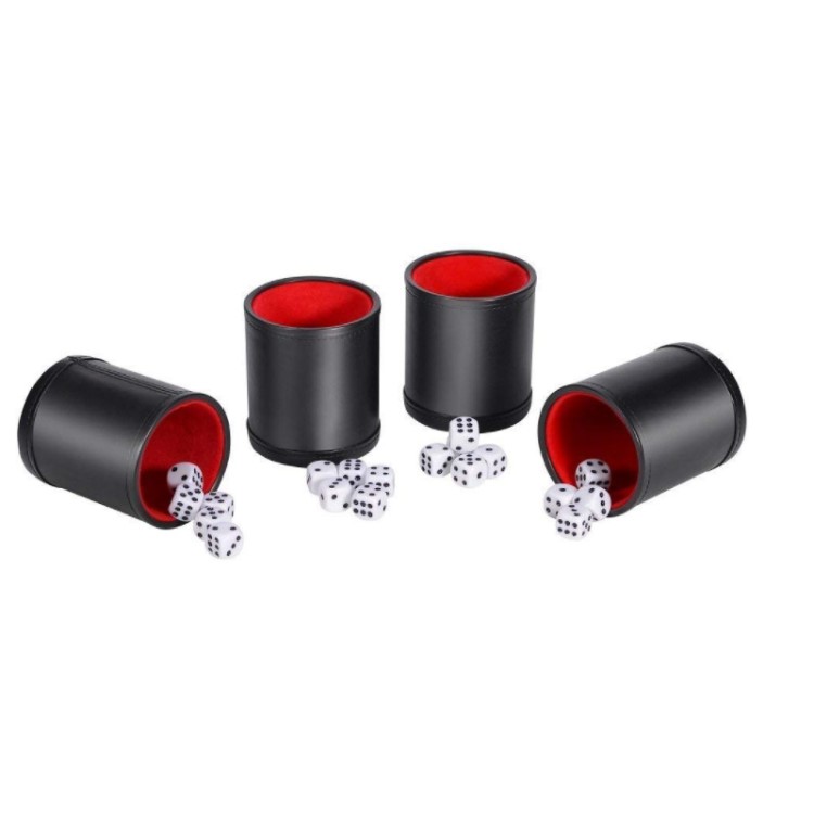 廠家直銷  PU皮創意靜音搖蠱色蠱  亞馬遜皮革篩蠱