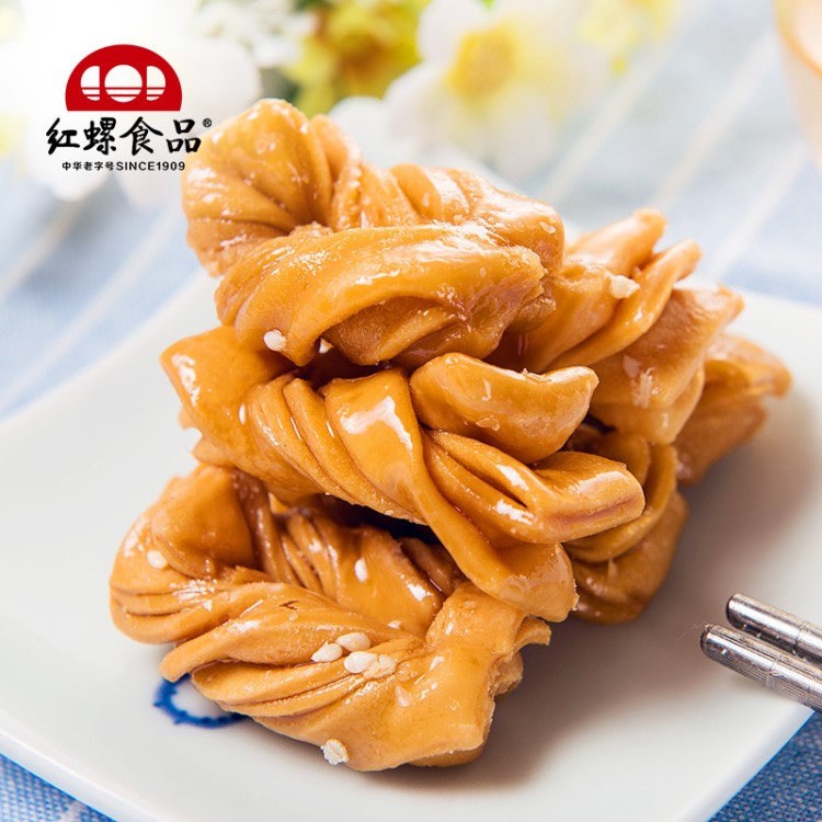 蜜麻花小麻花北京特產(chǎn)紅螺食品中華老字號休閑零食傳統(tǒng)糕點小吃