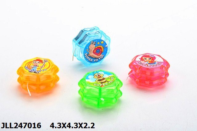 广告赠品玩具八角形梅花中溜溜球 减压手指溜溜球 4.3cm yoyo球