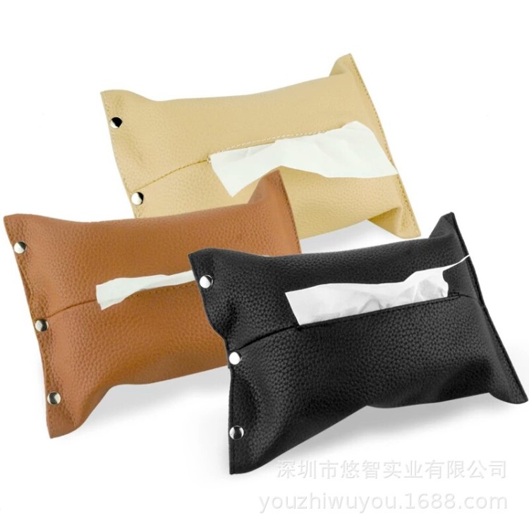 PU皮質(zhì)軟包抽紙盒  歐美風(fēng)格抽取式紙巾盒 可定制LOGO