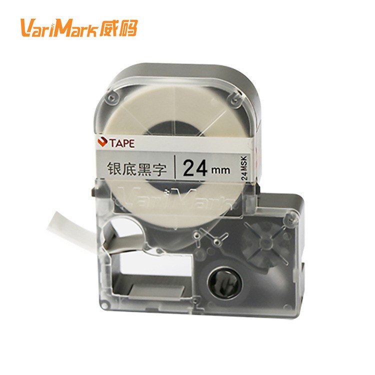 VariMark 威碼 24mm 標簽機色帶 固定資產標簽紙 價格標簽貼