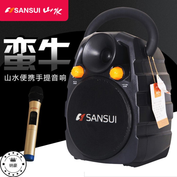 山水SS3-06廣場舞音響便攜式手提式充電大功率插卡藍牙戶外小音箱