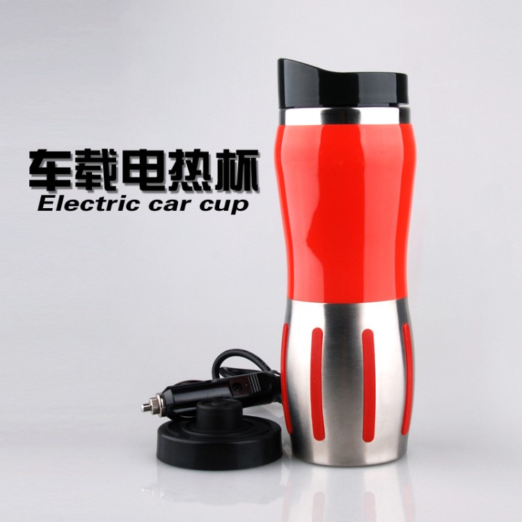 車載保溫杯電熱水杯汽車用加熱杯燒水壷煮水杯飲水機12V24V通用