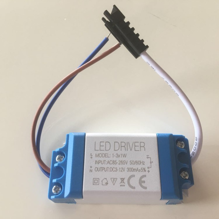 植物燈電源 方田 LED3W外置電源恒流驅動1W3W通用電源天花燈電源