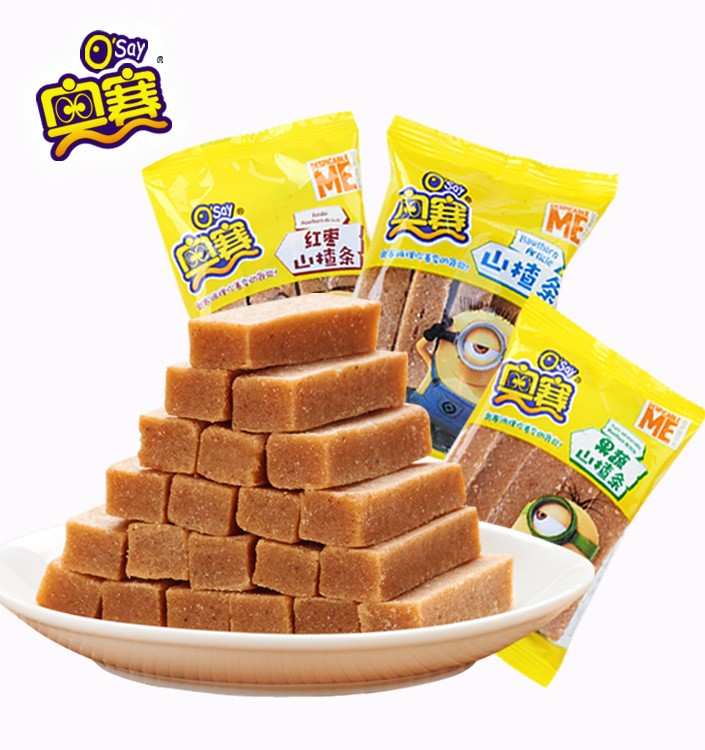 奧賽山楂條散裝500g手工兒童散稱(chēng)休閑零食品小包裝廠(chǎng)家直銷(xiāo)