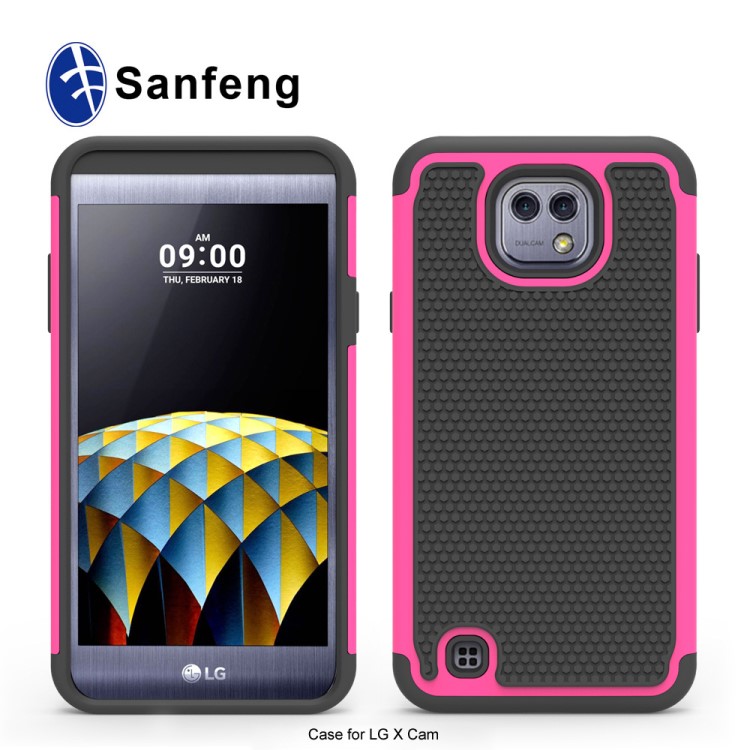 LG K5308D足球紋波點條紋手機(jī)殼二合一支架保護(hù)套LG Cam運(yùn)動臂帶