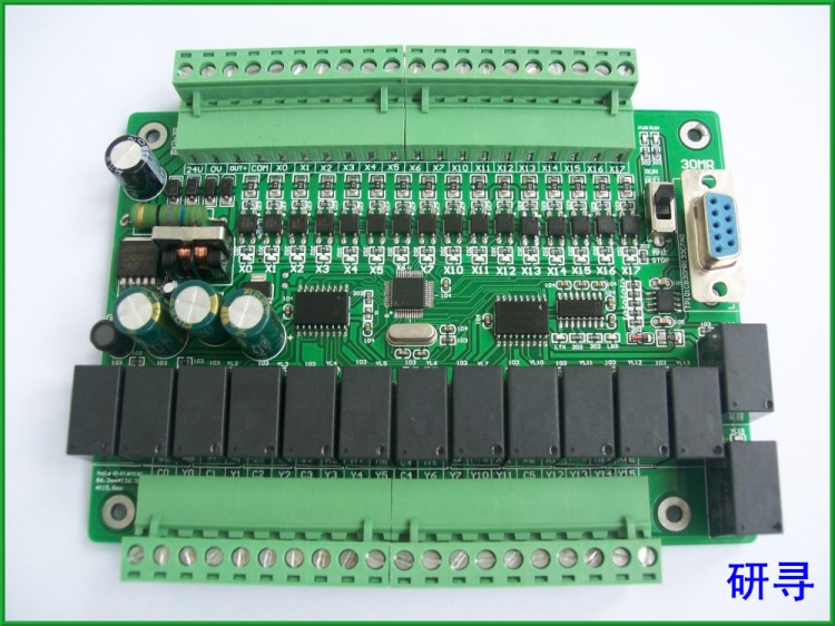 PLC工控板單片機(jī)控制板可編程控制器30MR 直流24V交流18V拔插端子
