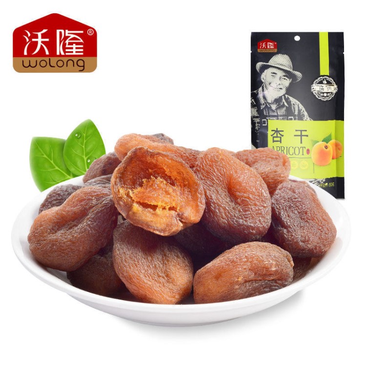 【沃隆杏干80g】 肉厚無(wú)核杏肉杏脯自然酸甜特產(chǎn)零食果脯干