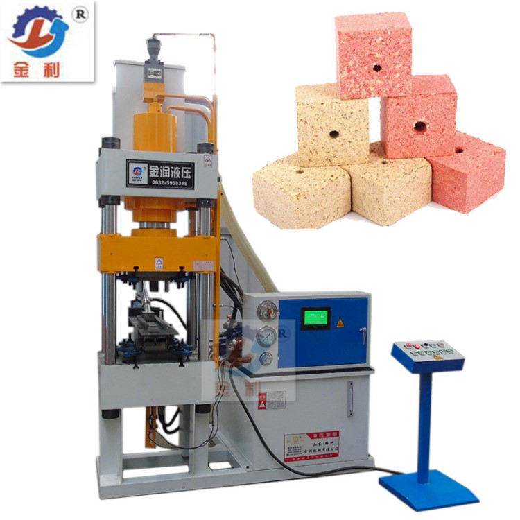 金润100t四柱液压机双色鱼饵成型液压机鱼饲料粉末压块成型液压机