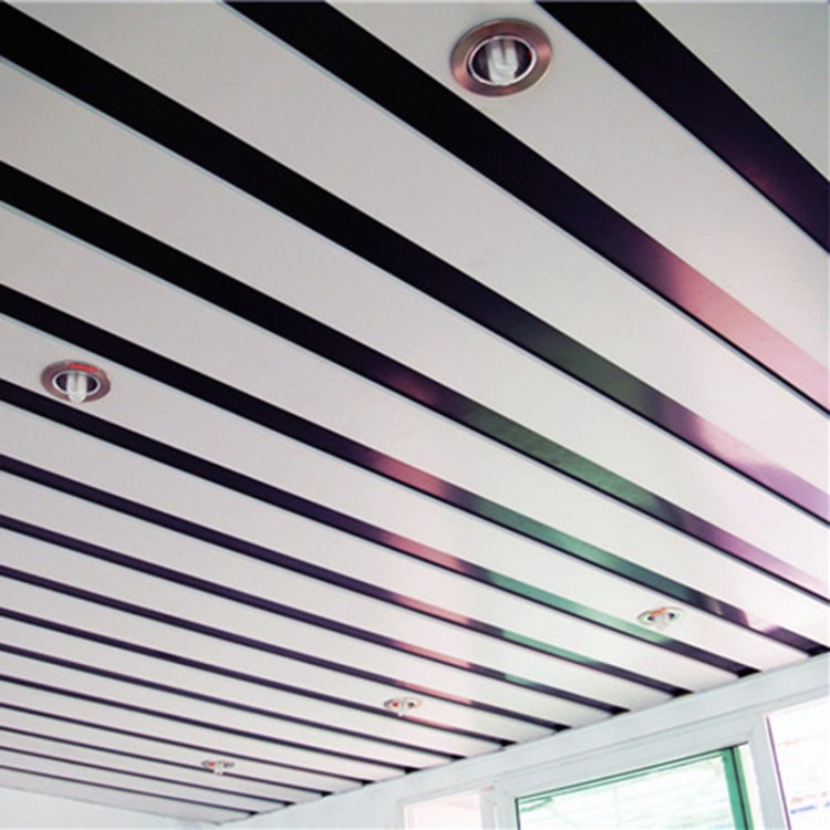 廠家直銷R型條扣圓邊式條狀天花鋁條扣掛片鋁天花吊頂加工定制