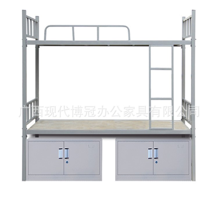 南寧批發(fā)雙層鐵床學(xué)生工地上下鋪廣西鐵架床工廠工人宿舍架子床