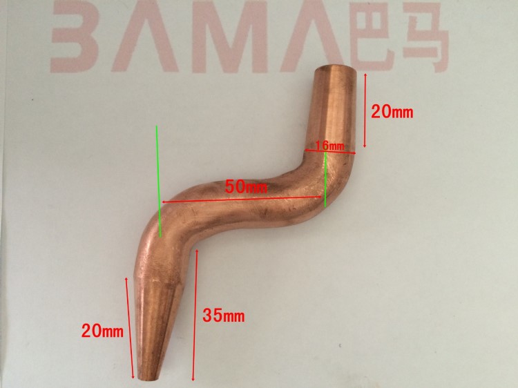 點焊機焊頭電極頭碰焊大彎電極頭S偏心鎬銅可非標定