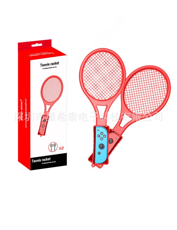 任天堂switch新品 馬里奧游戲機體感網球拍 NS手柄握把游戲球拍