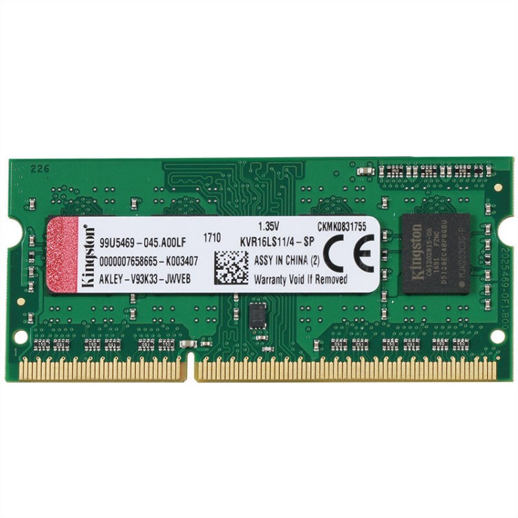 kingston/金士顿内存条ddr3l 4g 1600低电压笔记本内存
