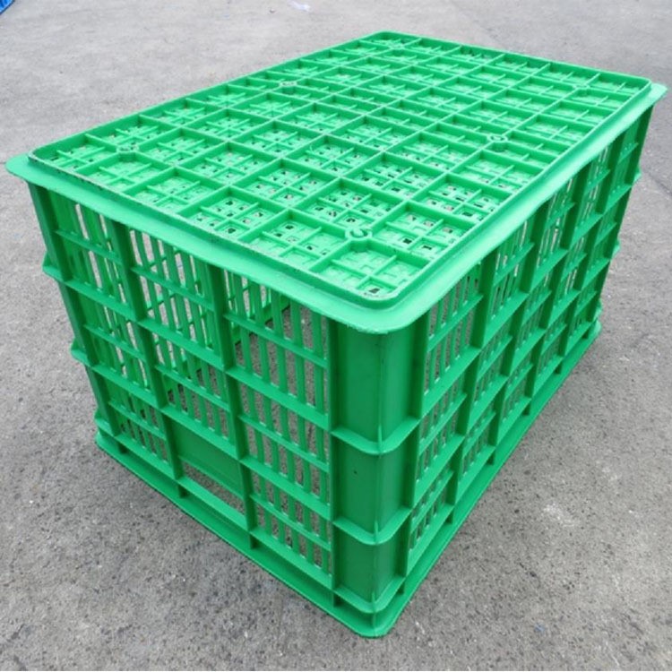 加厚新料580-375塑料周轉筐電子五金膠筐汽配廠零件藍白綠塑料筐