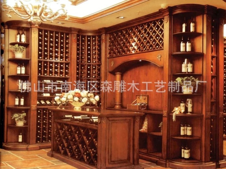 原木整體家居 供應(yīng)多款豪華大氣歐式酒柜 酒吧酒柜 可定制