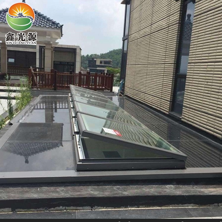 廠家供應鋁合金天窗 屋頂通風排煙采光上懸窗 定制手動提拉門窗