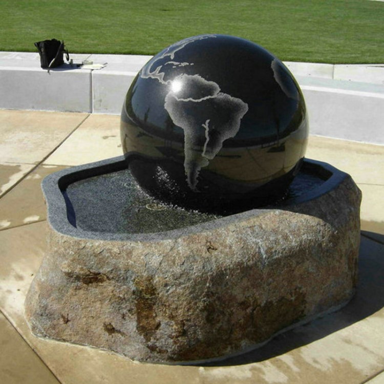 厂家批发石雕风水球景观园林喷泉风水球定制批发
