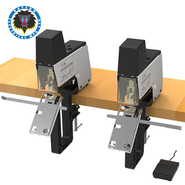 雷盛ST-100G电动双联双头骑马钉订书机  印刷 画册普通钉订书机