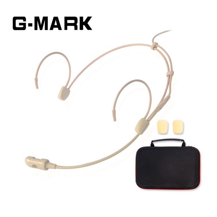 G-MARK 頭戴式舞臺(tái)演出麥克風(fēng)無(wú)線腰包主持教學(xué)表演會(huì)議話筒