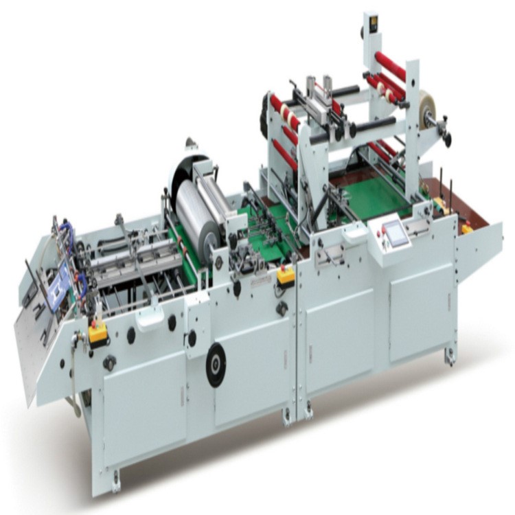 全自動壓角對線貼窗機 彩盒上膠貼膜機 PVC異形彩盒折盒貼窗機