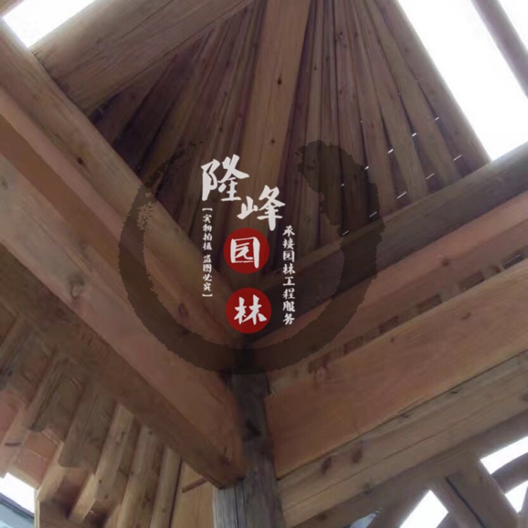 園林木雕古建筑屋檐中式飛檐仿古 防腐木屋檐蘇州園林制作木屋檐