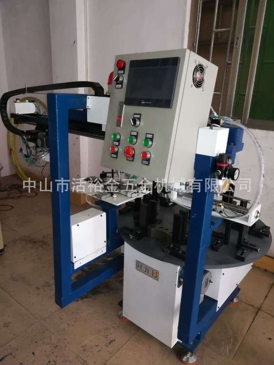 鋼背自動鉆孔機，剎車片鉆孔機，鋼背鉆孔二合一自動上料機械手