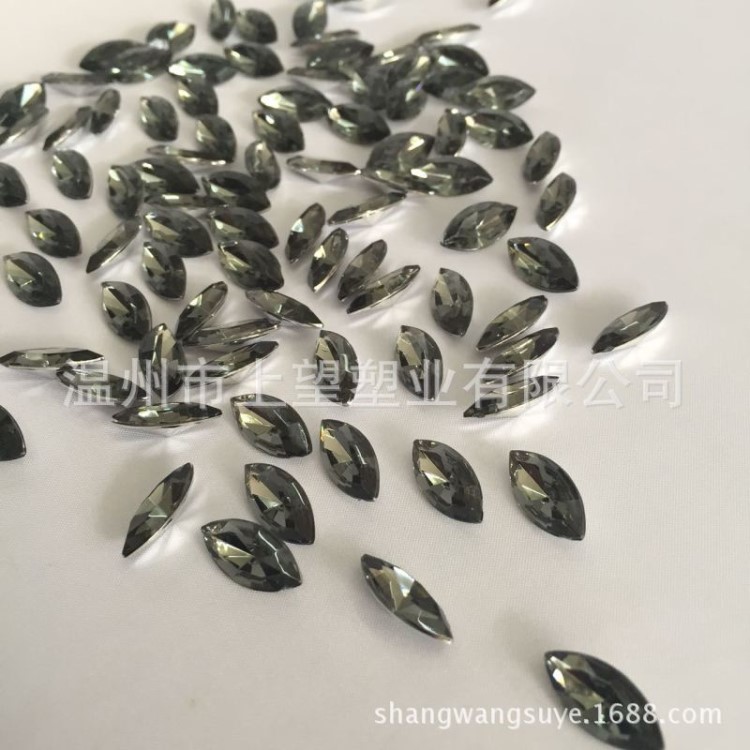 4*8mm馬眼形尖底鉆 異形仿臺(tái)亞克力水鉆 diy手工貼鉆 廠家直銷
