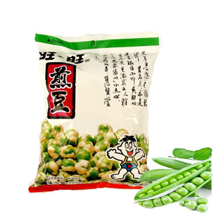 旺旺煎豆105g豌豆休閑零食 堅果炒貨類食品批發混批包郵