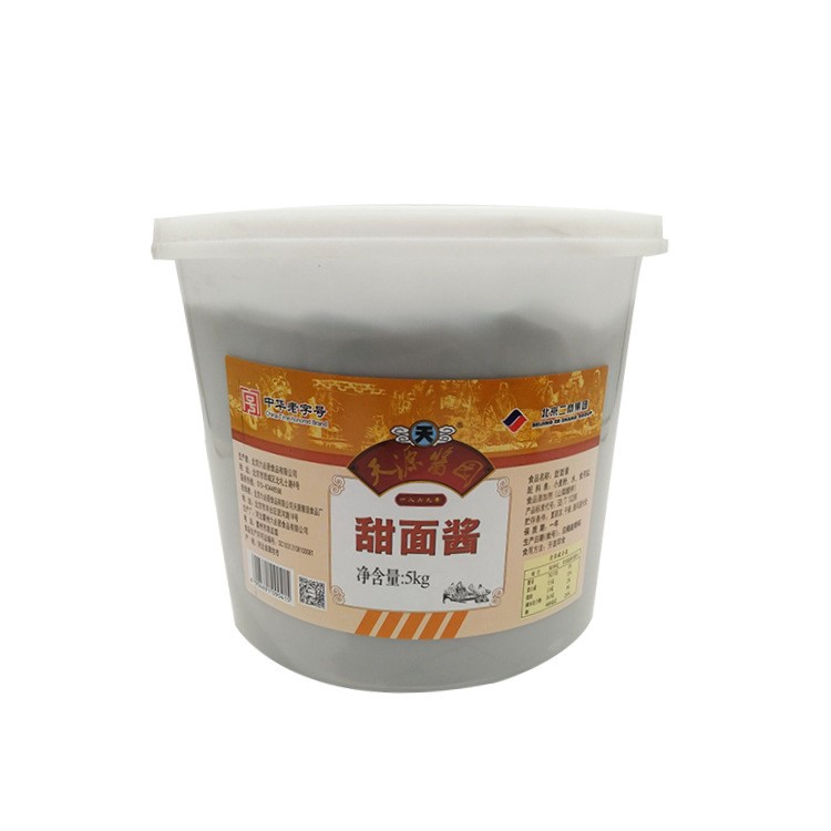 天源5kg甜面醬 烤鴨甜面醬調(diào)味醬桶裝調(diào)味品批發(fā)