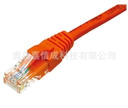 清華同方六類非屏蔽網絡數據跳線CJ410-1M橙色1.5米2米3米5米成