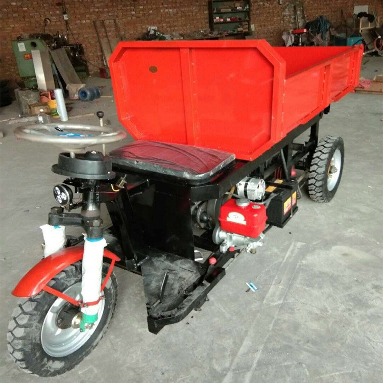小型電動(dòng)工程三輪車 建筑工地混凝土運(yùn)輸車 工地載貨電動(dòng)三輪車