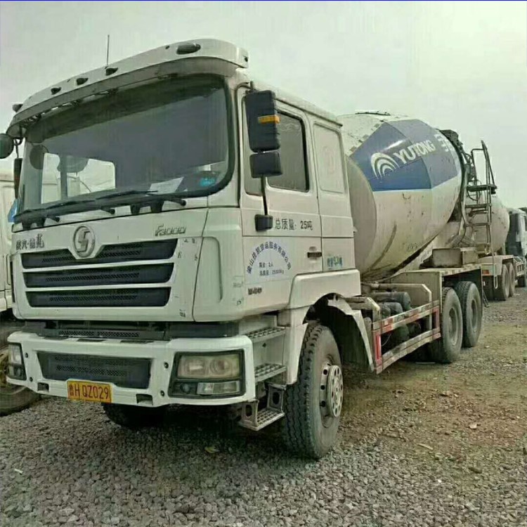 攪拌車二手混凝土攪拌車 德龍大12方 二手?jǐn)嚢韫捃?商混泥土攪拌