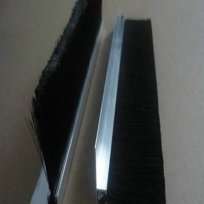 加工定制尼龍絲條刷   鋁合金底座條刷 密封毛刷