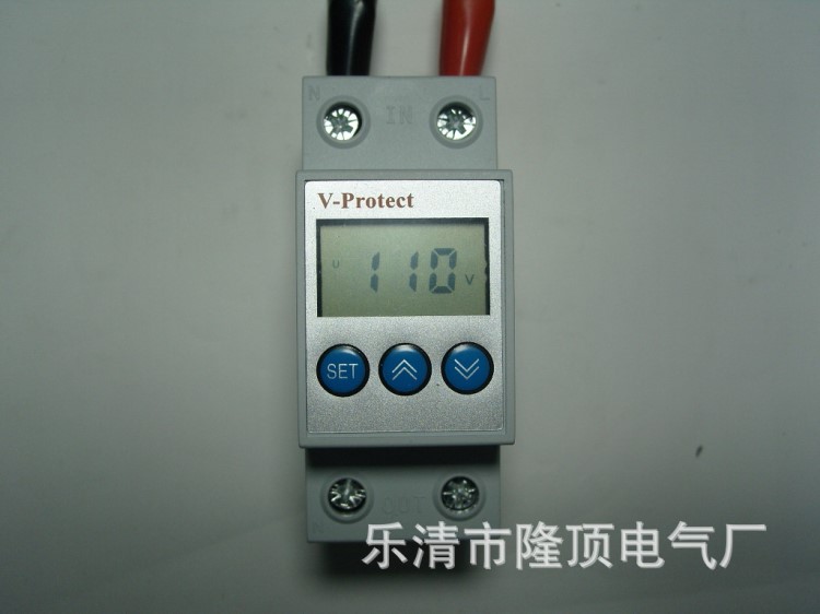 隆頂電氣 數(shù)字顯示欠壓自動復位保護器110v數(shù)顯過欠壓保護器220v