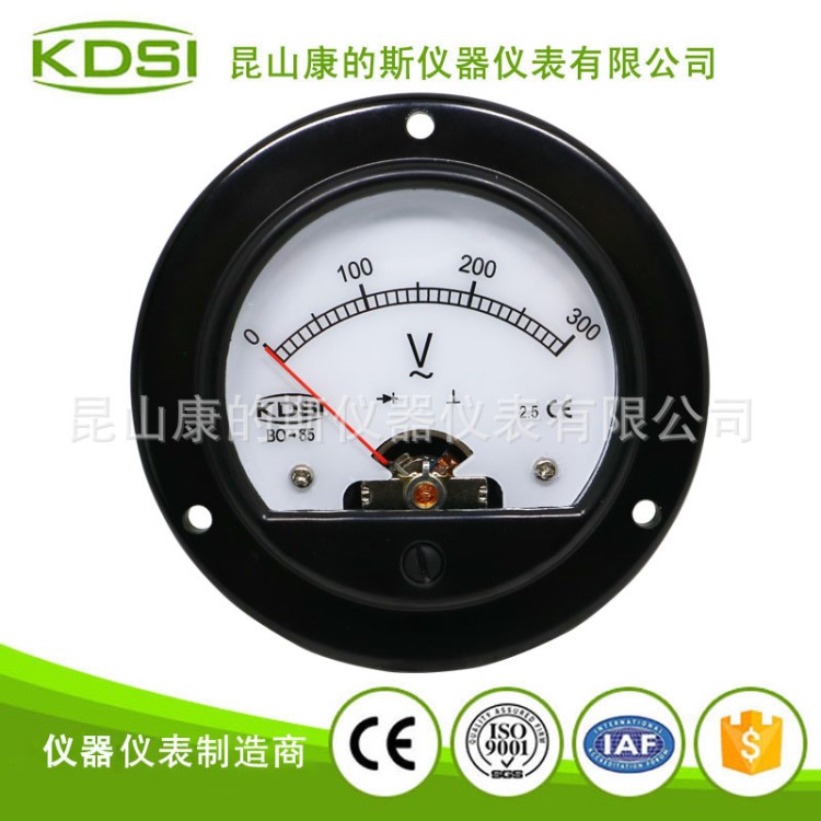 KDSI指針式圓形電壓表 車用電壓測量儀表整流式BO-65 AC300V