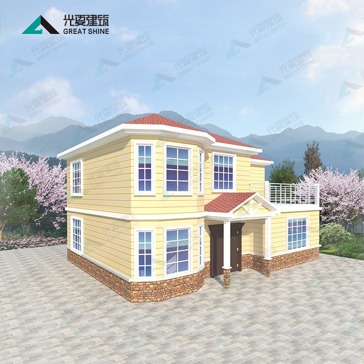 光夏建筑輕鋼集成住宅別墅 風景區(qū)度假村鋼結構房屋 輕鋼龍骨廠家
