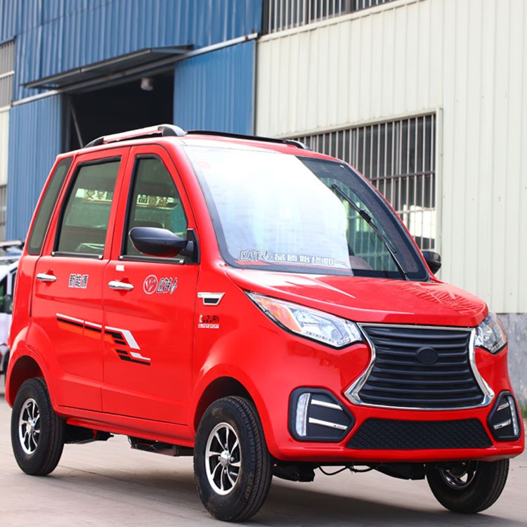 全封閉電動四輪車 油電兩用老年代步車 微型成人家用電動汽車