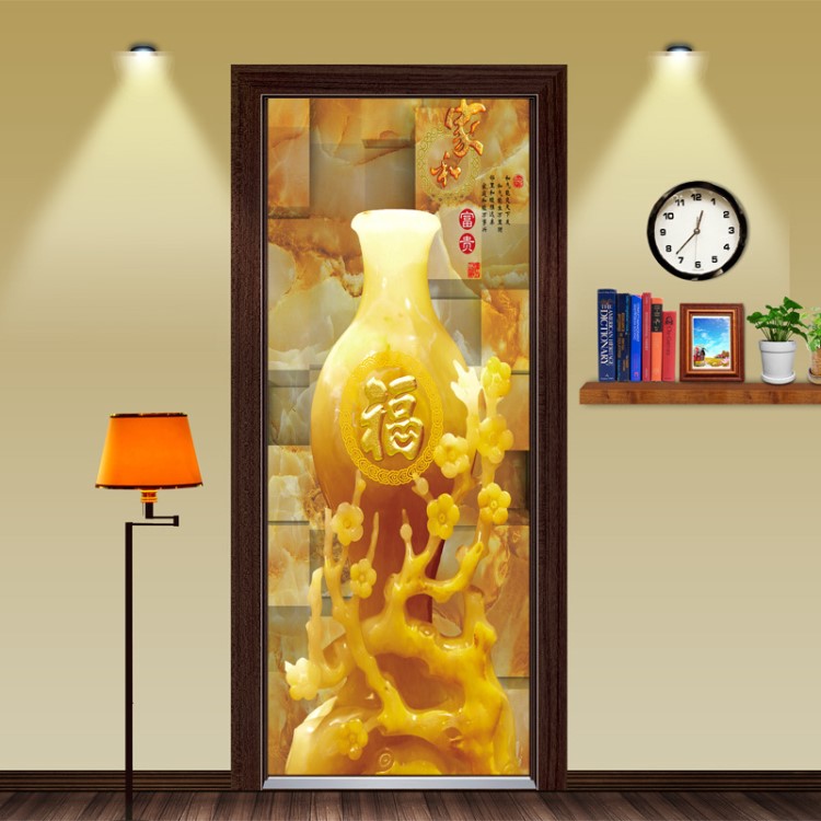 ZB56速賣通新款福字門貼創(chuàng)意 裝飾畫(huà)客廳臥室裝飾品一件代發(fā)
