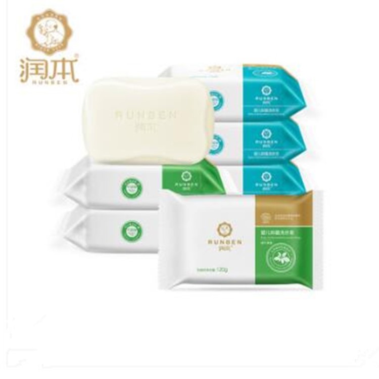 潤本寶寶 兒童嬰兒洗衣皂產(chǎn)婦內(nèi)衣皂兩種香型120g