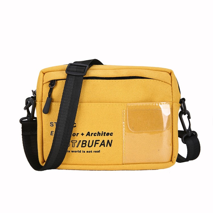 媚族 慵懶風帆布冬簡約港風復古森系時尚韓版單肩百搭斜挎學院風